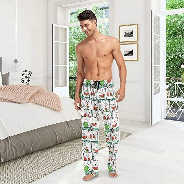 Chickens Rooster Pajama Pants Mens Lounge Pants Super Soft Men Pajama Bottoms with Drawstring Pockets Walmart