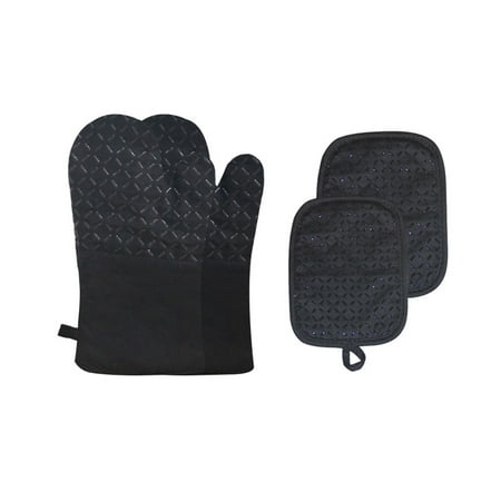 

Microwave Silicone Insulation Gloves Thickened Anti-slip Kitchen Oven Baking Anti-scalding Gloves