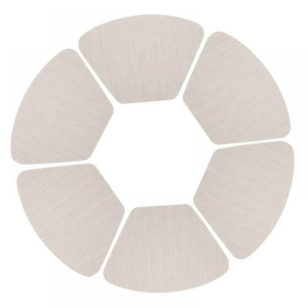 Wedge Placemats For Round Table Set Of, Wedge Placemats For 60 Round Table
