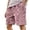 Pink, variant on Zylarhe Women's Shorts, Corduroy Casual Shorts With Embroidered Logo And Adjustable For Fashion Comfort Mens Athletic Shorts with Zipper Pockets Coffee XXL