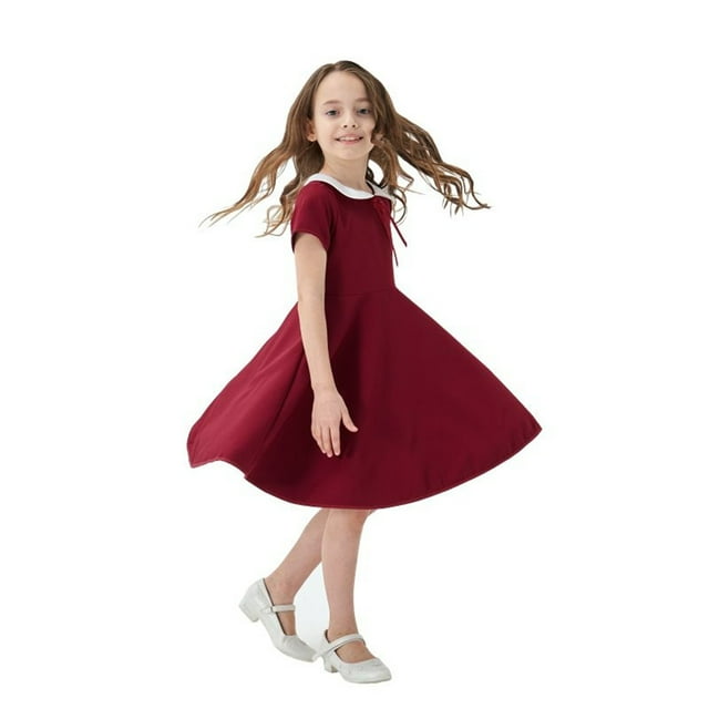 Robes pour Filles - Catégorie de Produit au Style Optimisé pour Enfants Tout-Petits Bébés Filles Printemps/été Robe à Manches Courtes à Imprimé