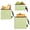 Green Yellow Stripe, variant on Dailycode 3 Pack Reusable Ziploc Bags Leakproof Sandwich Snack Freezer Bags, Green White Stripe