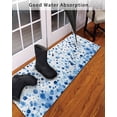 thumbnail image 3 of Polka Dot Theme Front Door Mat Watercolor Gradient Navy Blue Welcome Doormat Indoor Outdoor Entrance Floor Mat Non-Slip Washable Runner Rug for Front Porch Decor 18x60 Inch, 3 of 6
