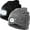 Black+Dark Grey, variant on Viworld 2Pack LED Lighted Beanie Hat, USB Rechargeable Winter Warm Knitted Hat with Headlamp for Men Women Outdoor Sport, Black & Gray