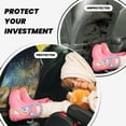 thumbnail image 4 of Naloa 2025 New Year 5 2Pcs Anti-Kick Back Seat Cover Kick Mat, Car Seat Protector with 3 Storage Pockets, 4 of 8