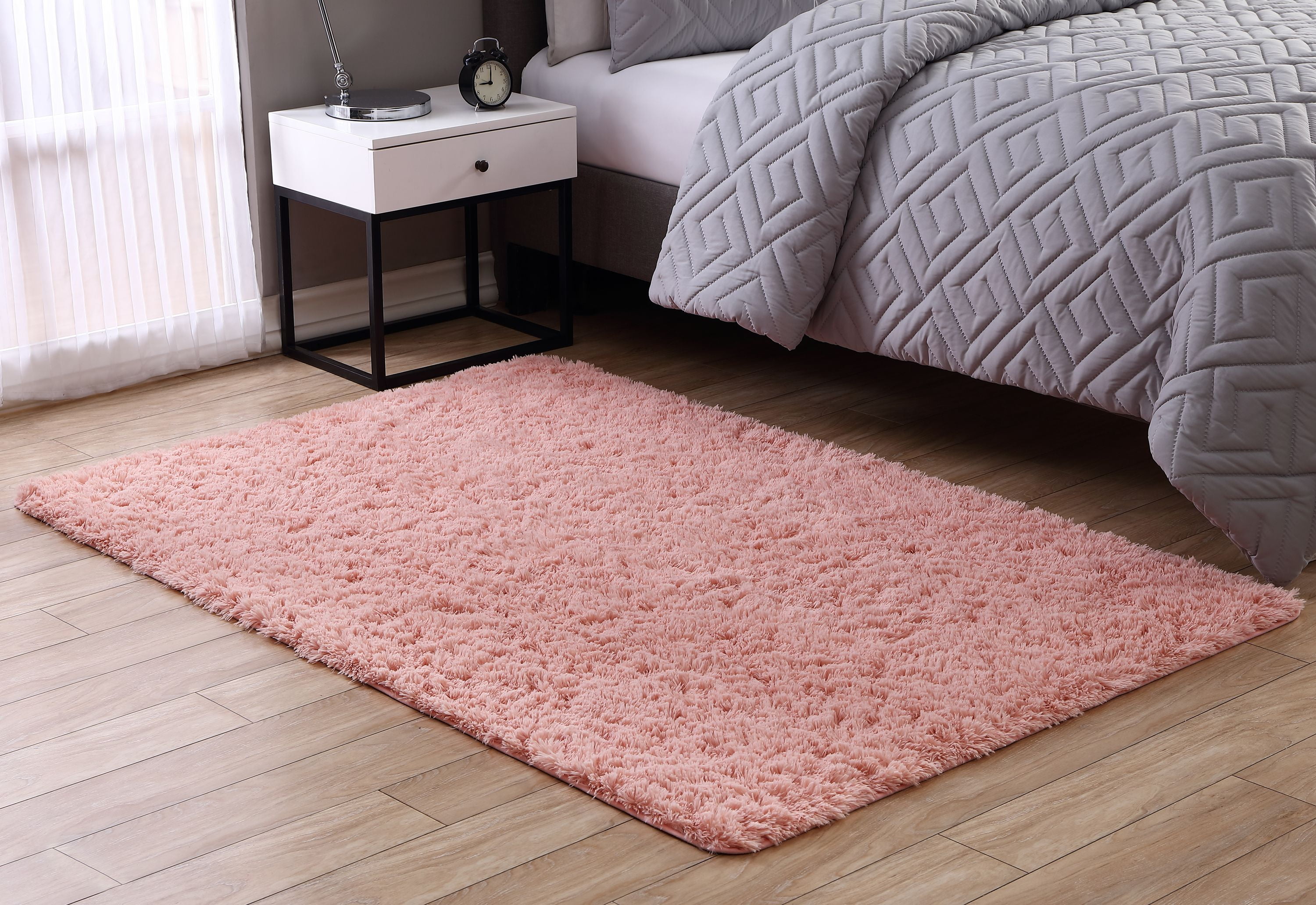 Mainstays Fuzzy Shag Area Rug, Multiple Colors and Sizes Available