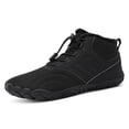 thumbnail image 6 of Mepaouo Winter Barefoot Shoes for Women Men Lace up Fleece Lined Hiking Ankle Snow Boots(Black,8), 6 of 7