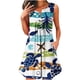 thumbnail image 1 of Vestido de Verano de las Mujeres Moda Impresa sin Mangas Cuello en V Medio Ternera Vestido Casual de Línea para Diario, 1 of 4