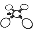 thumbnail image 4 of 30 PCS Curtain Rings with Clips, Strong Drapery Clips, Hooks on Tension Rod Holder, Inner Diameter Metal Eyelets Decorative Curtains Window Hangers, B, 4 of 5