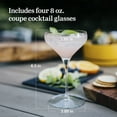 thumbnail image 3 of Libbey Signature Coupe Glasses Set of 4, Timeless Cocktail Glasses for Drinks and Desserts, Bar Glassware for All Occasions, 3 of 6