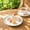 162#White, variant on Dinner Plates, Northern European Style Imitation Stoneware Plastic Plates with Elegant Design and Durable Construction for Domestic Western Food, Family Dinners, and Parties