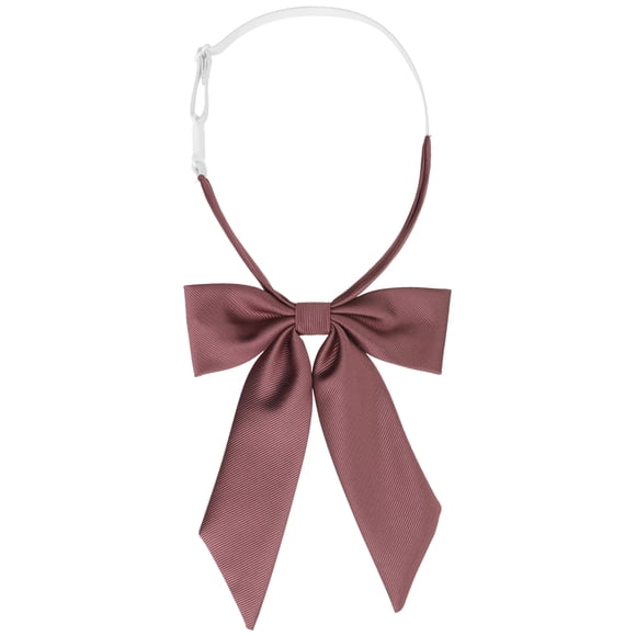 INSPIRAR CHIC Corbata de moño de color sólido con cinta western preatado color rojo oscuro