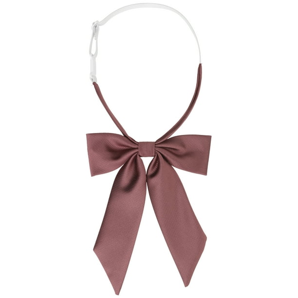 INSPIRAR CHIC Corbata de moño de color sólido con cinta western preatado color rojo oscuro