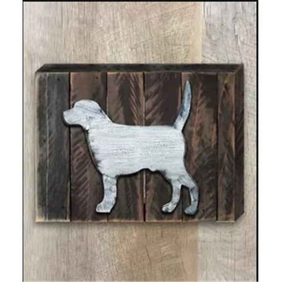 Designocracy 98122S-12 Dog Art on Board Wall Decor