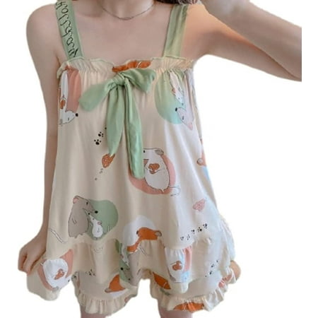 

PIKADINGNIS Kawaii Pajamas Set Cute Pajama Sets for Women Kawaii Strawberry Pajamas Women