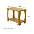 thumbnail image 4 of Grade-A Teak Wood Athena Shower Seat 24" Outdoor Patio Stool Bench, 4 of 4