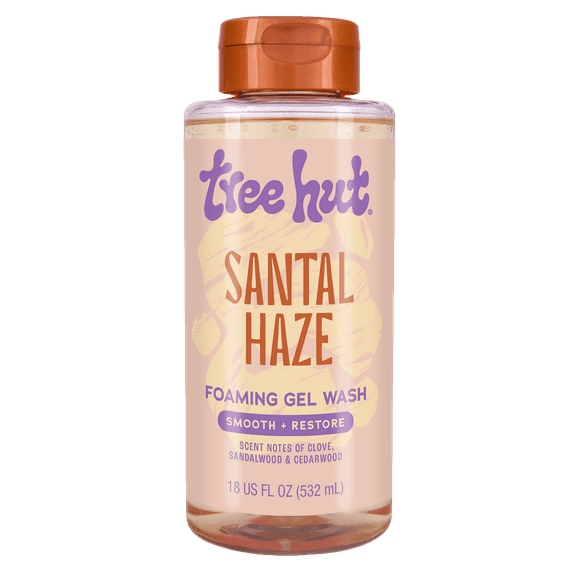 Tree Hut Santal Haze Foaming Gel Body Wash, 18 fl oz