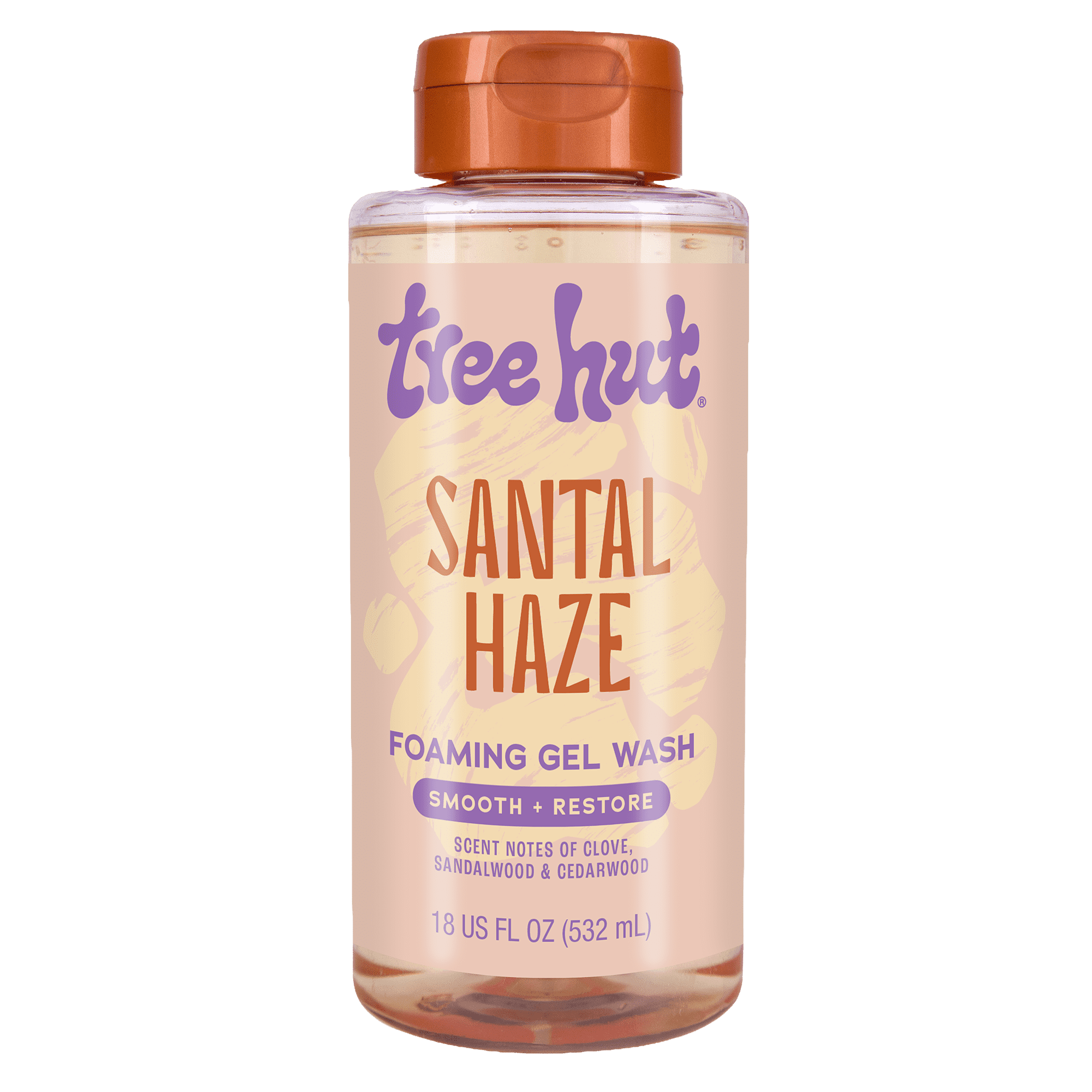 Tree Hut Santal Haze Foaming Gel Body Wash, 18 fl oz