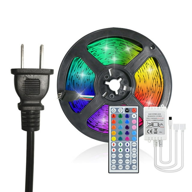 Labymos 10M 180LEDs RGB Colorful LEDs Strips Light with 44Keys Controller 20 Static Light Colors