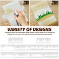 thumbnail image 3 of HEALEEP 10pcs Painting Stencils For Painting Tree Stencils Plastic White Creation, 3 of 8
