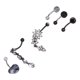 thumbnail image 1 of Anillos para Ombligo ANGGREK con barra de acero inoxidable decoración colgante, 1 of 8