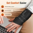 thumbnail image 5 of Cordless Wrist Heating Pad, 2-in-1 Heating & Vibration Wrist Brace, Heat Wrap Pad with 3000mAh Rechargeable, Adjustable Heat Settings for Wrist Discomeopt Relief, 5 of 8