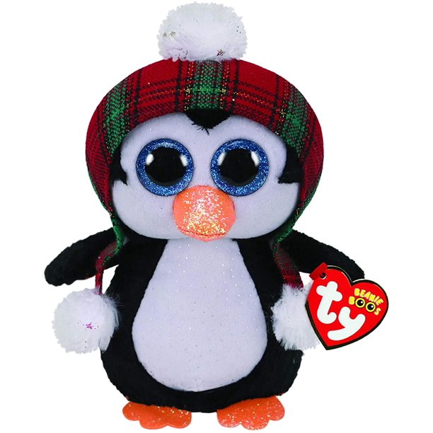 Christmas Beanie Boos 2022 New Ty Beanie Boos - Cheer The Penguin Christmas Edition (Glitter Eyes)  Small 6" Plush - Walmart.com
