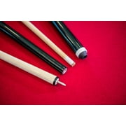 Mizerak Donovan II 8 Ft. Billiard Table with 2 Cues, Set of Billiard Balls, Triangle Brush and Chalk