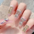 thumbnail image 4 of 8 Uds. De diamantes de imitación de Metal para uñas, decoración de uñas de cristal brillante, 4 of 5