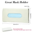thumbnail image 2 of OTOSTAR Tissue Holder Box Mask Holder for Car, Soft Velvet Car Visor Tissue Holder Napkin Holder, Backseat Tissue Case Holder for Car, Vehicle (Beige), 2 of 7