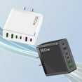 thumbnail image 1 of Special Buy,160W Fast Charging Hub, 3xUSB-A+3xUSB-C Ports, Safety Protection, High-Speed Power Delivery, For Laptops/Devices, Compact Design, Travel/Office Ready, Dual USB-C PD Support Yhsdtq, 1 of 9