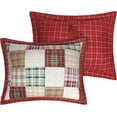 thumbnail image 3 of Greenland Home Fashions Oxford Cotton Quilt Set, Reversibe, 3-Piece King, Red, 3 of 8