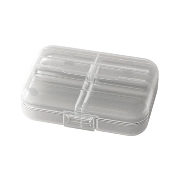 OIUR Pill Organizer Moisture-Proof Small Medicine Box Large Capacity Multiple Compartments Portable Sealed Pill Storage Box