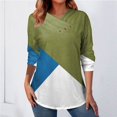 thumbnail image 3 of Gibobby Blusas Casual Camiseta y camiseta de manga larga para mujer Winter Ladies Sense（Verdinegro， S), 3 of 4