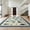 Blue, Pattern 1, variant on Design&I 6'x9' Washable Area Rug Fish Hook Fishing Lure Diagonal Stripe Nautical Hunting Animals for Dining Room, Under Table, Office, Snag-Free
