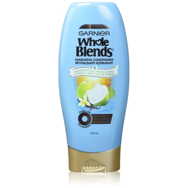 Garnier Whole Blends Acondicionador con agua de coco y extractos de leche de vainilla 12.5 fl. onz.
