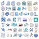 thumbnail image 3 of 50 PCS Costas Girl Stickers Ocean Beach Vinyl Decal para Botella Portátil, 3 of 7