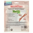 DreamBone Twist Sticks with Peanut Butter RawhideFree Dog Chews, 9.7