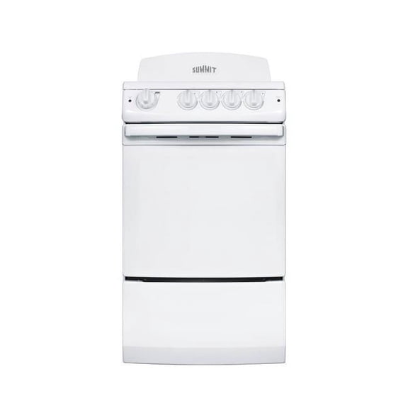 Summit  20 in. Wide Electric Range, White with Coil Elements - Replaces RE201W