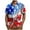 J-Red, variant on Jinhomg Mens Hawaiian Beach Shirt Big And Tall Comfy Short Sleeve Button Down Shirts 2025 Novelty Red White And Blue American Flag Tops Casual Summer Vacation Wear Red XL