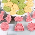 thumbnail image 3 of Travelwant 8Pcs Eid Mubarak Cookie Cutters Set, Islamic Muslim Ramadan 3D Sugar Cookie Pie Crust Cutter Pastry Fondant Stamper Baking Mold Cake Decorating Tool, Embossing, Lantern, Camel, Star, Moon, 3 of 6
