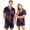 Purple, variant on Purple Family Halloween Pajamas Matching Sets Satin 2 Piece,Soft Fabric,Sleepwear,Spooky Season S