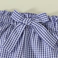 thumbnail image 4 of Ccpelsie Toddler Girl Summer Clothes Set Breathable Cute Sleeveless Top with Bow + Shorts 2Pcs Outfit(Navy,3-4 Years), 4 of 9