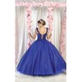 thumbnail image 2 of Layla K LK194 Juniors Womens Sparkling Sleeveless Embroidered Quince Ball Gown, 2 of 11