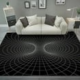 thumbnail image 4 of 3d Vortex Illusion Carpet Entrance Door Floor Mat Abstract Geometric Optical Doormat Non-slip Floor Mat Living Room Decor Rug-week, 4 of 4