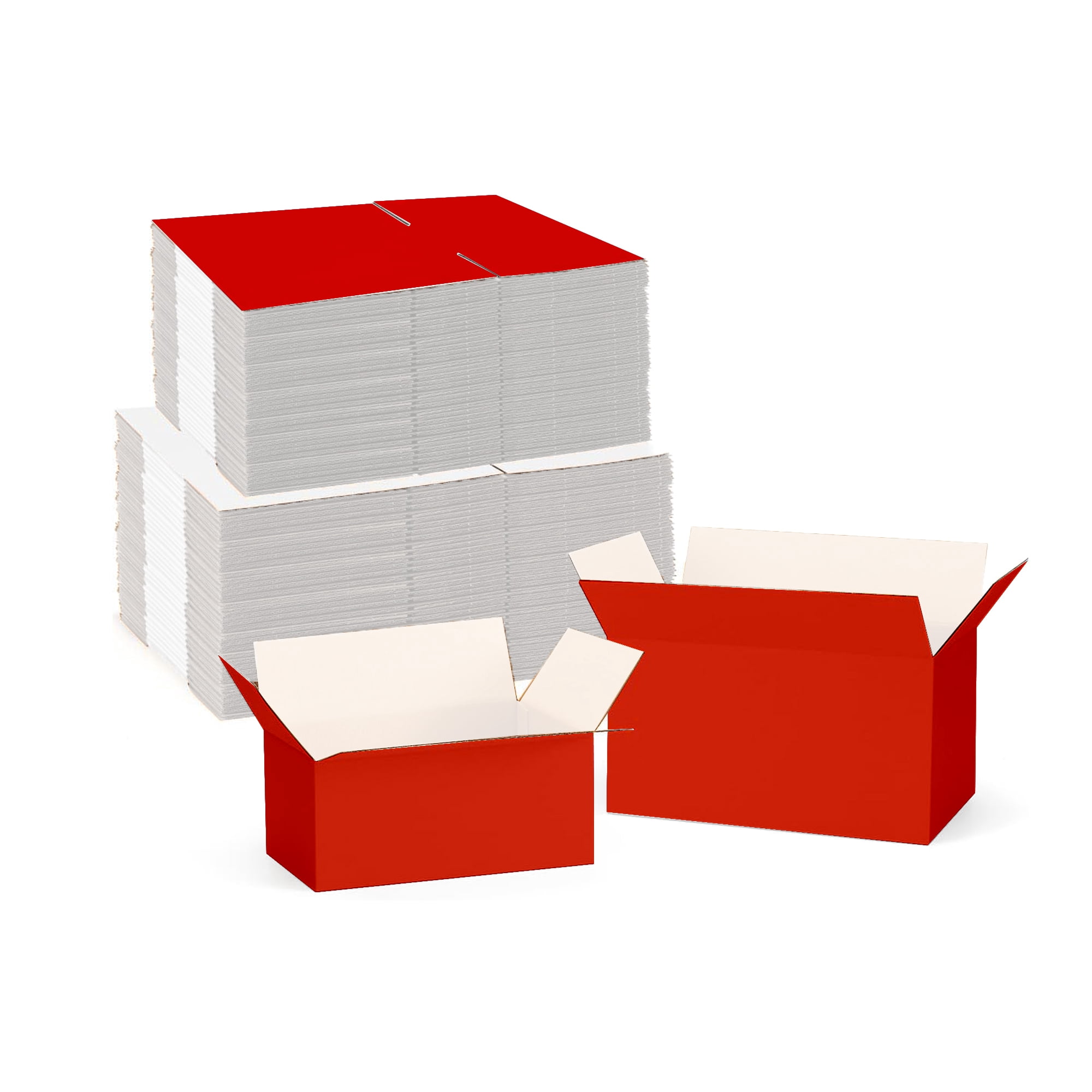 Ucanpack Corrugated Mailer Box Packing Supplies For Moving, 6 x 6 x 6" Red - 25/Bundle