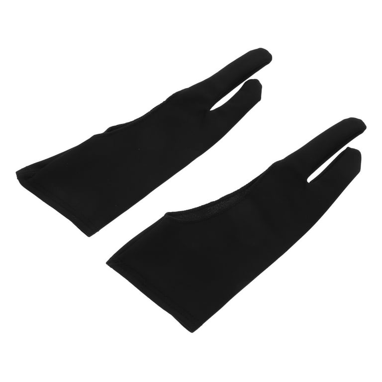 4pcs Artist Painting Gloves 2 Finger Glove Wear-resisting Graphics Drawing Tablet  Glove 
