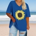 thumbnail image 2 of Lightweight Tops & Blouses Womens T Shirts Casual Cotton Yoga Tops Women Long Length Black Summer Tops Plus Short Sleeve Tunic Tops for Women 3Xl, 2 of 4