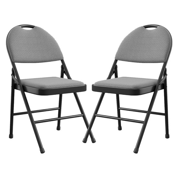 Folding Chairs Set, Metal Foldable Chair with and Non-Slip Feet Pads, Linen Party Chairs for Indoors and Outdoors, Room, Dining Room