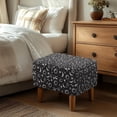 thumbnail image 3 of Xixirimido Celestial Sun Moon Stars Pattern Ottoman Slipcover Form-Fit Stretch Footstool Cover for Leather/Fabric Ottomans, Non-Slip Bottom & Living Room/Bedroom Use, Large, 3 of 7